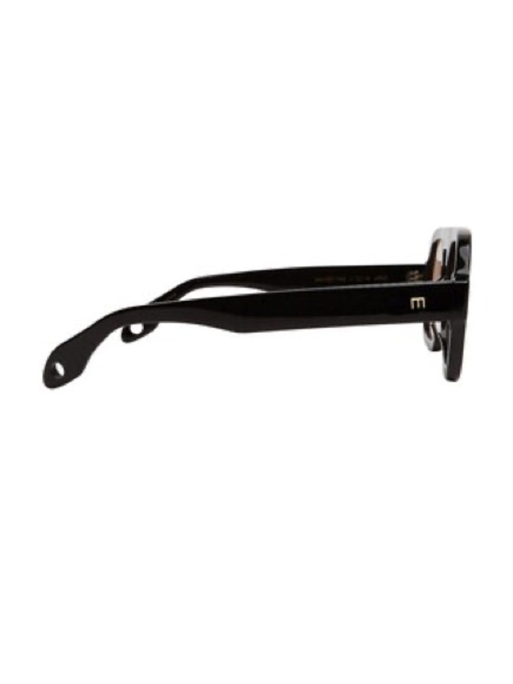 Black Frame Women's Sunglasses with Brown Lenses - Picture 3 of 6